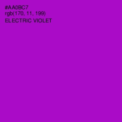 #AA0BC7 - Electric Violet Color Image