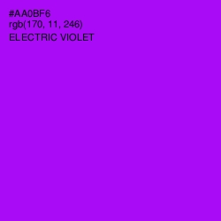 #AA0BF6 - Electric Violet Color Image