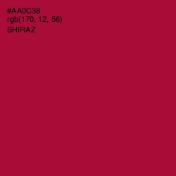 #AA0C38 - Shiraz Color Image