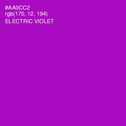 #AA0CC2 - Electric Violet Color Image