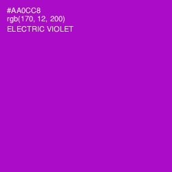 #AA0CC8 - Electric Violet Color Image