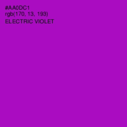 #AA0DC1 - Electric Violet Color Image
