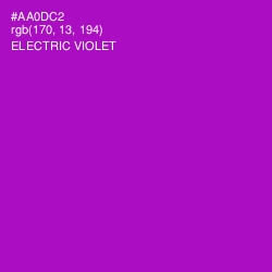 #AA0DC2 - Electric Violet Color Image