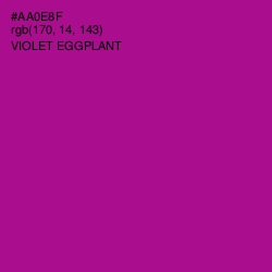 #AA0E8F - Violet Eggplant Color Image