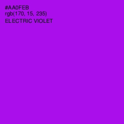 #AA0FEB - Electric Violet Color Image