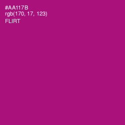 #AA117B - Flirt Color Image