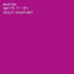 #AA1183 - Violet Eggplant Color Image