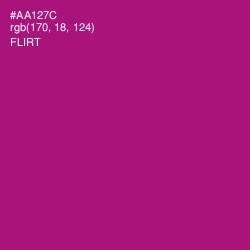 #AA127C - Flirt Color Image