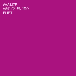 #AA127F - Flirt Color Image