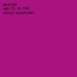 #AA1282 - Violet Eggplant Color Image