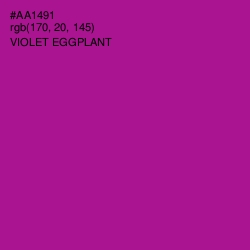 #AA1491 - Violet Eggplant Color Image