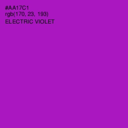 #AA17C1 - Electric Violet Color Image