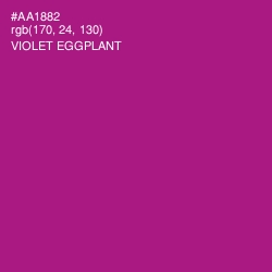 #AA1882 - Violet Eggplant Color Image