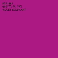 #AA1882 - Violet Eggplant Color Image