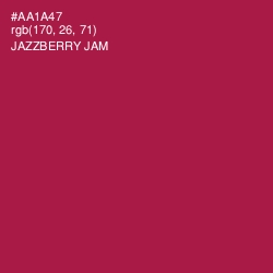 #AA1A47 - Jazzberry Jam Color Image