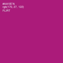 #AA1B7A - Flirt Color Image