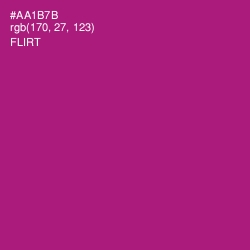 #AA1B7B - Flirt Color Image