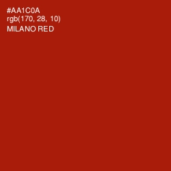 #AA1C0A - Milano Red Color Image