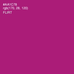 #AA1C78 - Flirt Color Image