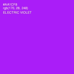 #AA1CF8 - Electric Violet Color Image