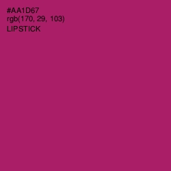 #AA1D67 - Lipstick Color Image