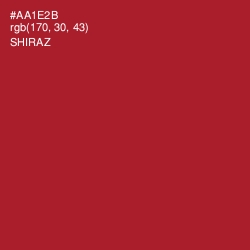 #AA1E2B - Shiraz Color Image