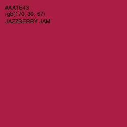 #AA1E43 - Jazzberry Jam Color Image