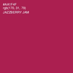 #AA1F4F - Jazzberry Jam Color Image