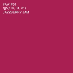 #AA1F51 - Jazzberry Jam Color Image