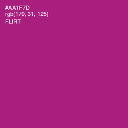 #AA1F7D - Flirt Color Image