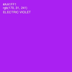 #AA1FF1 - Electric Violet Color Image