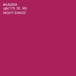 #AA205A - Night Shadz Color Image