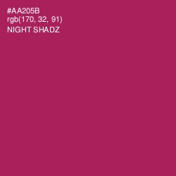 #AA205B - Night Shadz Color Image