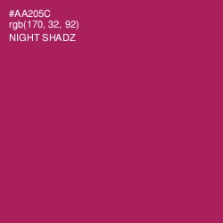 #AA205C - Night Shadz Color Image