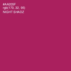 #AA205F - Night Shadz Color Image