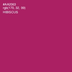 #AA2063 - Hibiscus Color Image