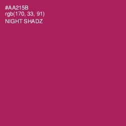 #AA215B - Night Shadz Color Image