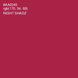 #AA2245 - Night Shadz Color Image