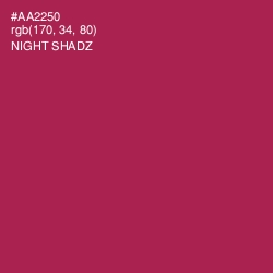 #AA2250 - Night Shadz Color Image