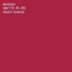 #AA2341 - Night Shadz Color Image