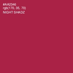 #AA2346 - Night Shadz Color Image