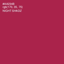 #AA234B - Night Shadz Color Image