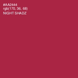 #AA2444 - Night Shadz Color Image