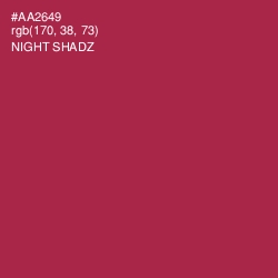 #AA2649 - Night Shadz Color Image