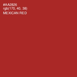 #AA2826 - Mexican Red Color Image