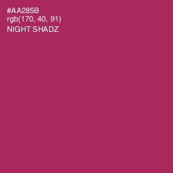 #AA285B - Night Shadz Color Image