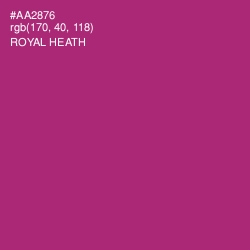 #AA2876 - Royal Heath Color Image