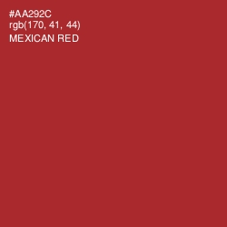 #AA292C - Mexican Red Color Image