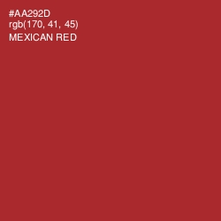 #AA292D - Mexican Red Color Image