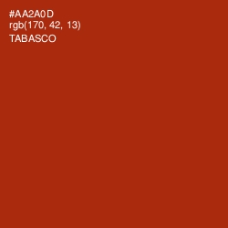 #AA2A0D - Tabasco Color Image